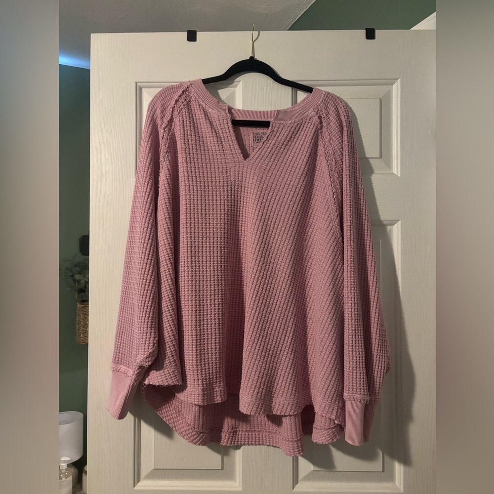 NWOT American Eagle Women’s Knit Pullover w Crochet detail L